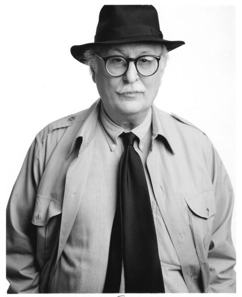 portrait on bleed white background